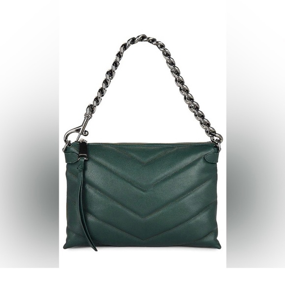 Rebecca Minkoff NWT/Maxi Edie Quilted Leather Shoulder Bag - Picture 3 of 15